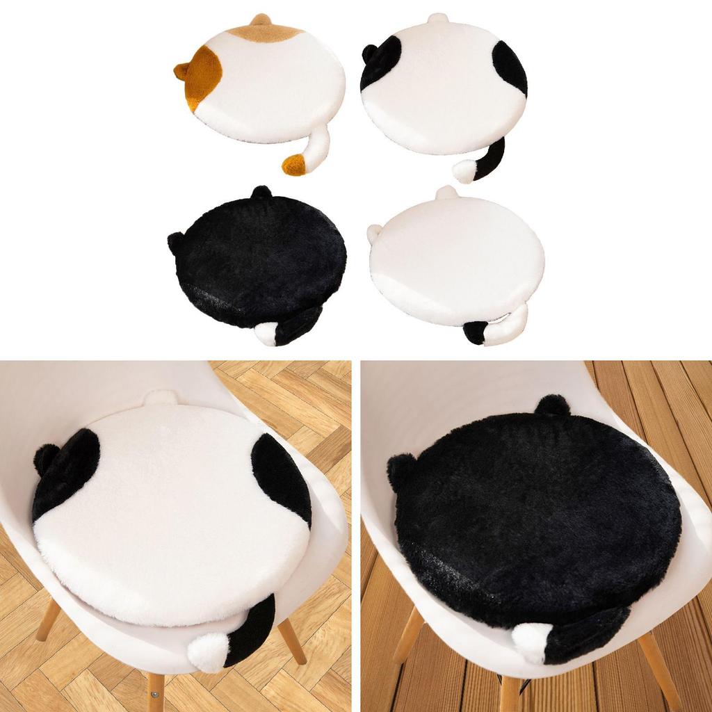 Cat Shaped Seat Cushion Comfortable Portable Convenient Adorable Office Chair Cushion for Bedroom Apartment Balcony Office Car