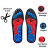 1 Pair Magnetic Therapy Insoles Acupressure Massage Insoles for Men Women Foot Inserts for Promotes Blood Circulation Relieves Pressure