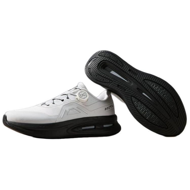 Anta Блестящие Про Трендовые Универсальные Нескользящие Износостойкие Поддерживающие Низкие Кроссовки Мужские Кроссовки Серые 912517777-3