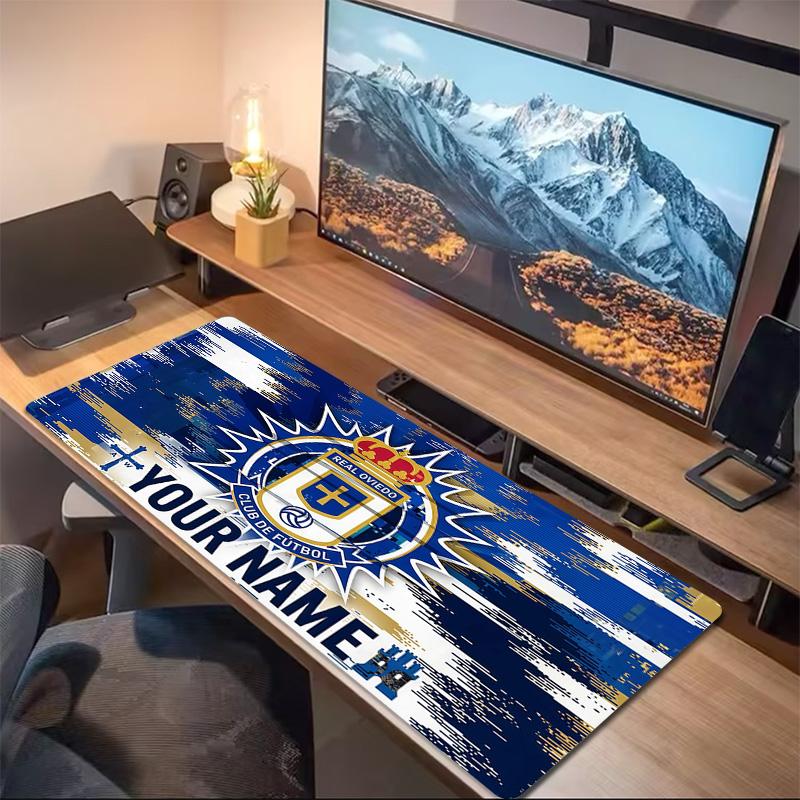 Подушка с принтом Real Oviedo Нескользящий Коврик для ноутбука, планшета, большой коврик для мыши XXL Коврик для мини-ПК с заблокированным краем