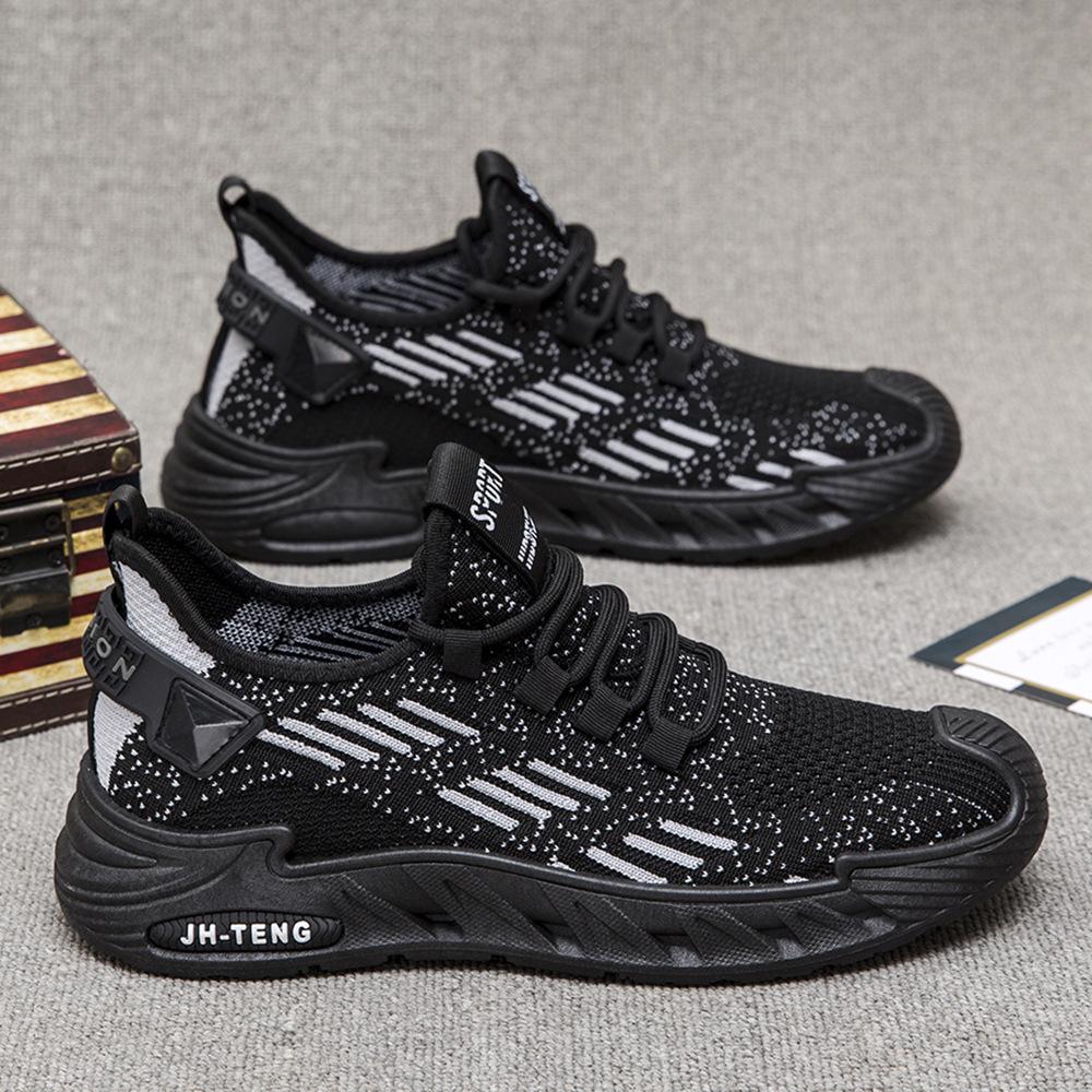 Men's Shoes Summer Breathable 2024 New Men's Casual Running Shoes Men's Mesh Sports Shoes Men's Flying Woven Shoes Tide