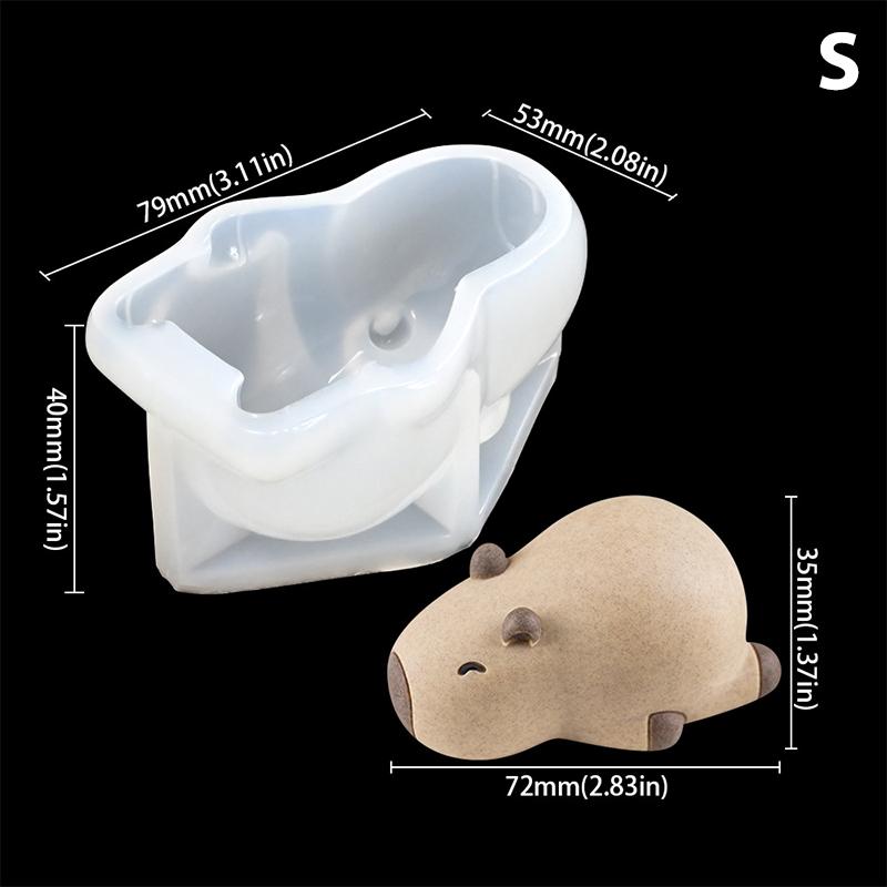 Милая силиконовая форма Capybara, мультяшное животное, молочное желе, пудинг, силиконовая форма для дома, кухни, выпечки, аксессуаров для вечеринки, ресторана