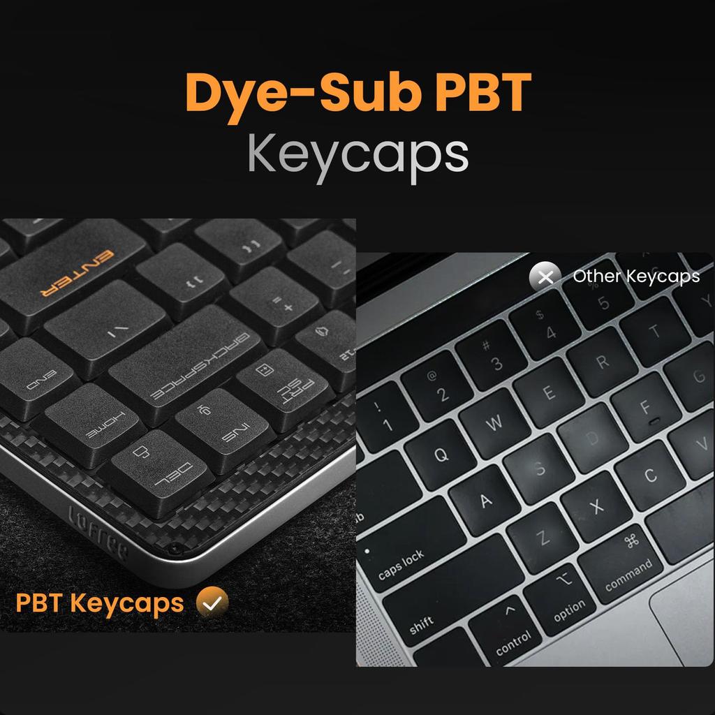 Lofree Edge Низкопрофильная Механическая Перезаряжаемая Bluetooth и Проводное Подключение Переключатели Mac Верх из Углеродного Волокна Нижний Корпус из Магниевого Сплава Техническое Соответствие