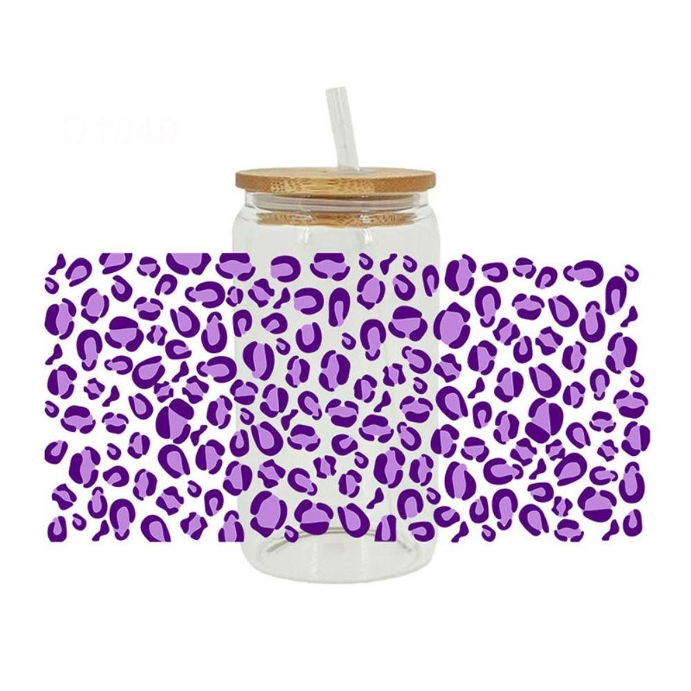 Водонепроницаемая УФ-переносная наклейка DTF, утюг на переносной наклейке на чашку, новая обертка для чашки, стеклянные чашки 16 унций