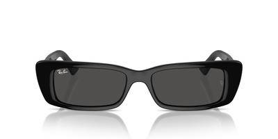 Ray-Ban Солнцезащитные очки RB4425F 54 TERU - Черная оправа / Линзы темно-серого цвета Посадка на низкую переносицу