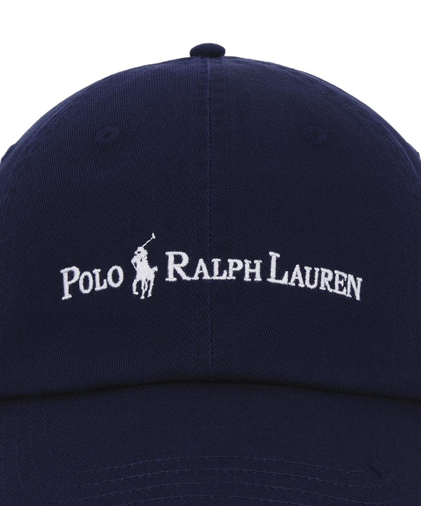 Кепка-бейсболка POLO RALPH LAUREN из хлопкового твила - Темно-синяя