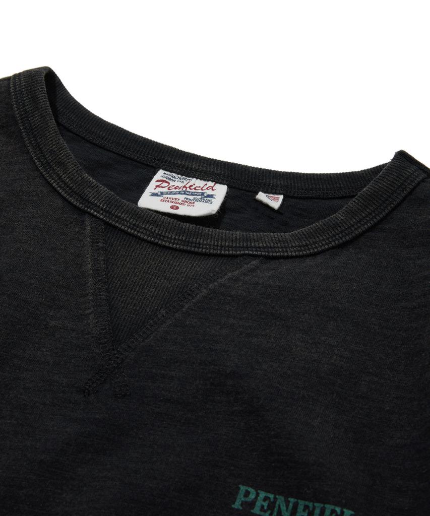 PENFIELD Меланж Универсальная Винтажное Искусство Футболка с коротким рукавом Черный_Fs2Kt18U