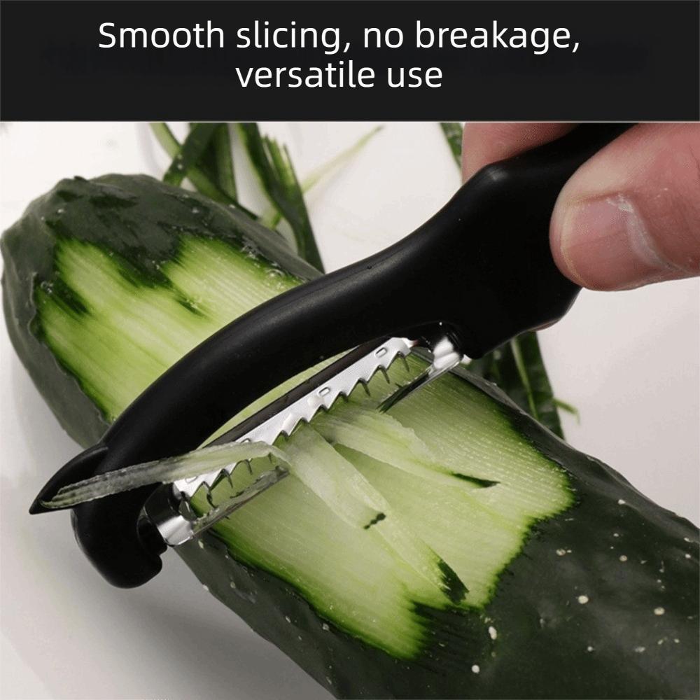 2-in-1 Peeler Soft Grip Handle Stainless Steel Peeler Efficient Fruit Utensils  Food Preparation