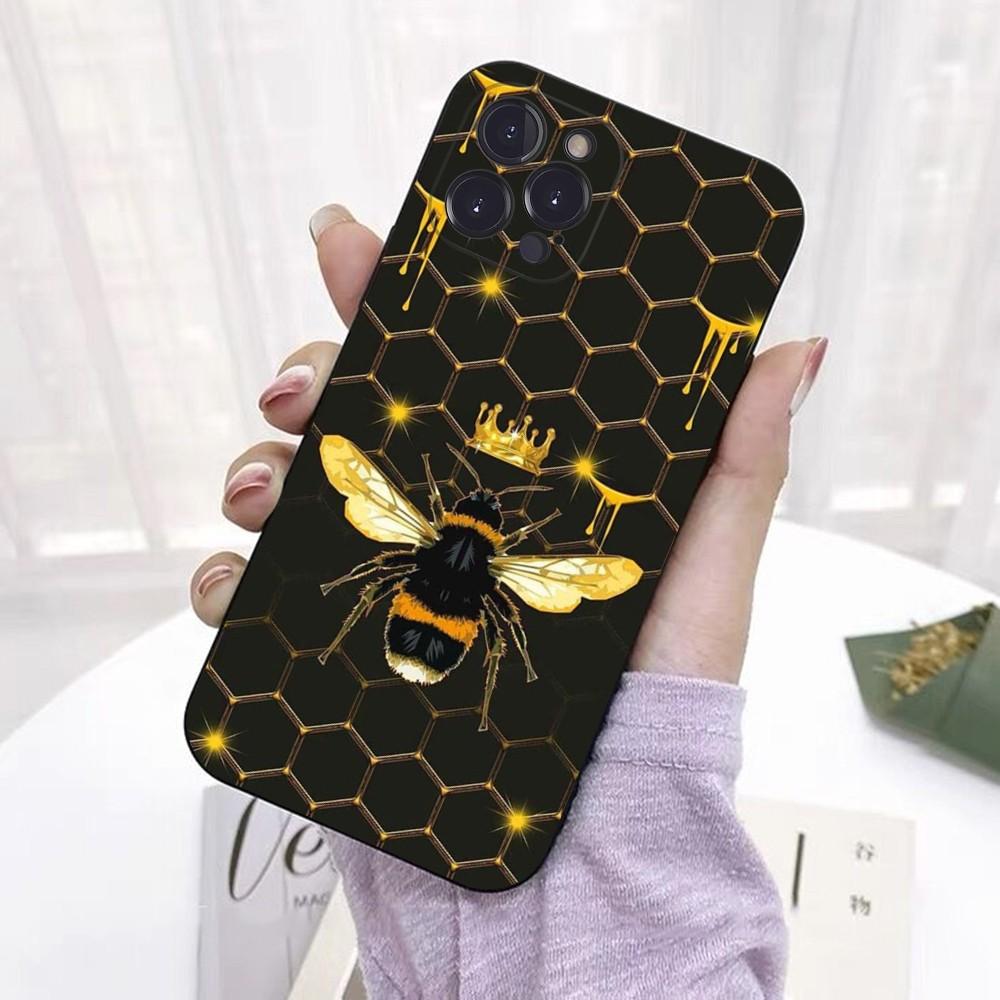 Чехол для телефона с принтом 'Пчелы' для iPhone 15 6 7 8 Plus 11 12 13 14 Pro SE 2020 MAX Mini X XS XR Задняя крышка Funda