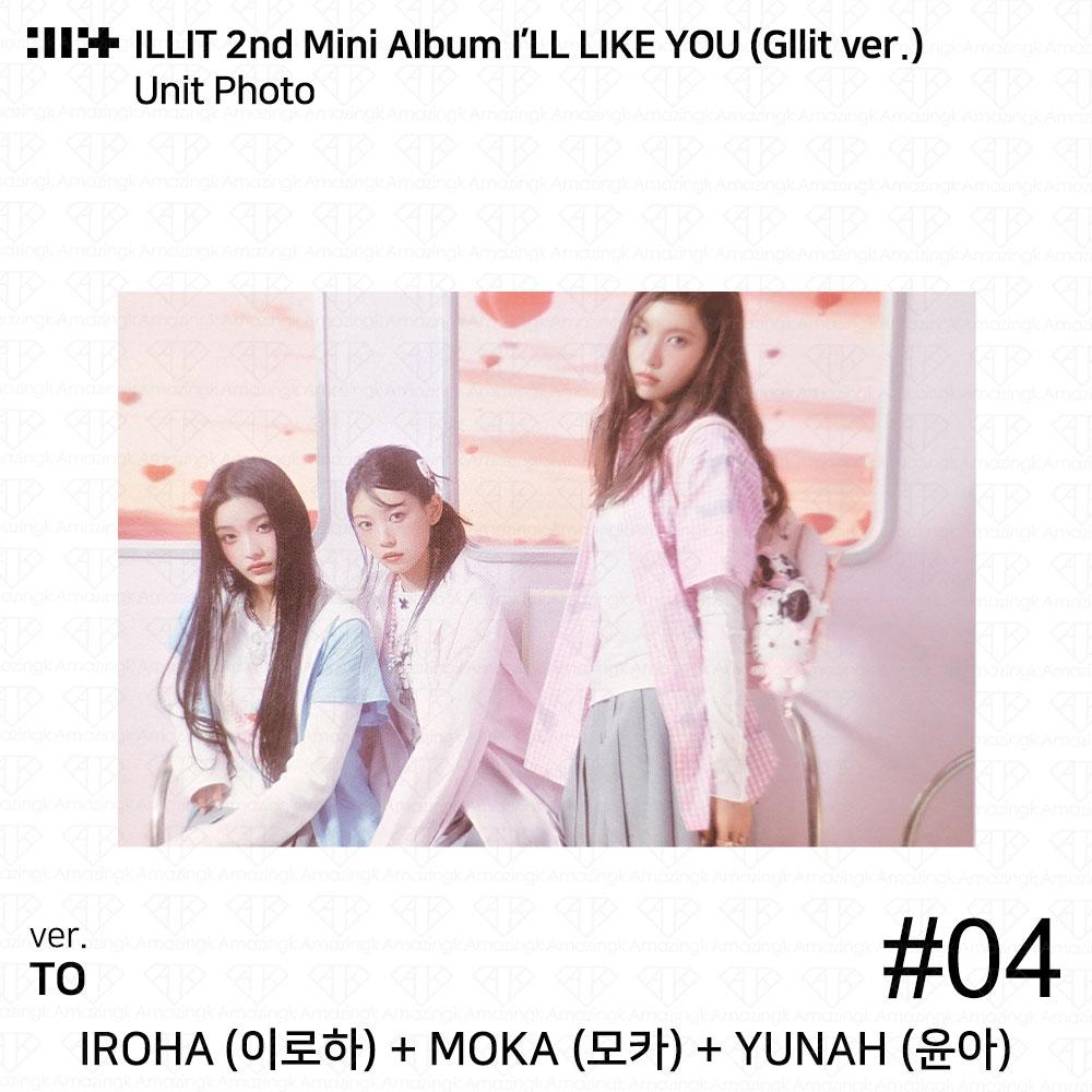 ILLIT 2-й мини-альбом I'LL LAKE YOU Gllit Ver To с фотокарточкой Between Photocard Photo