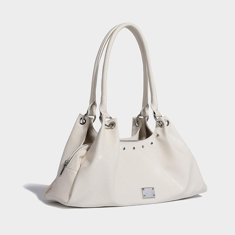 Large capacity bag women's spring new trendy tote bag commuter bag college student class shoulder bag shopping bag