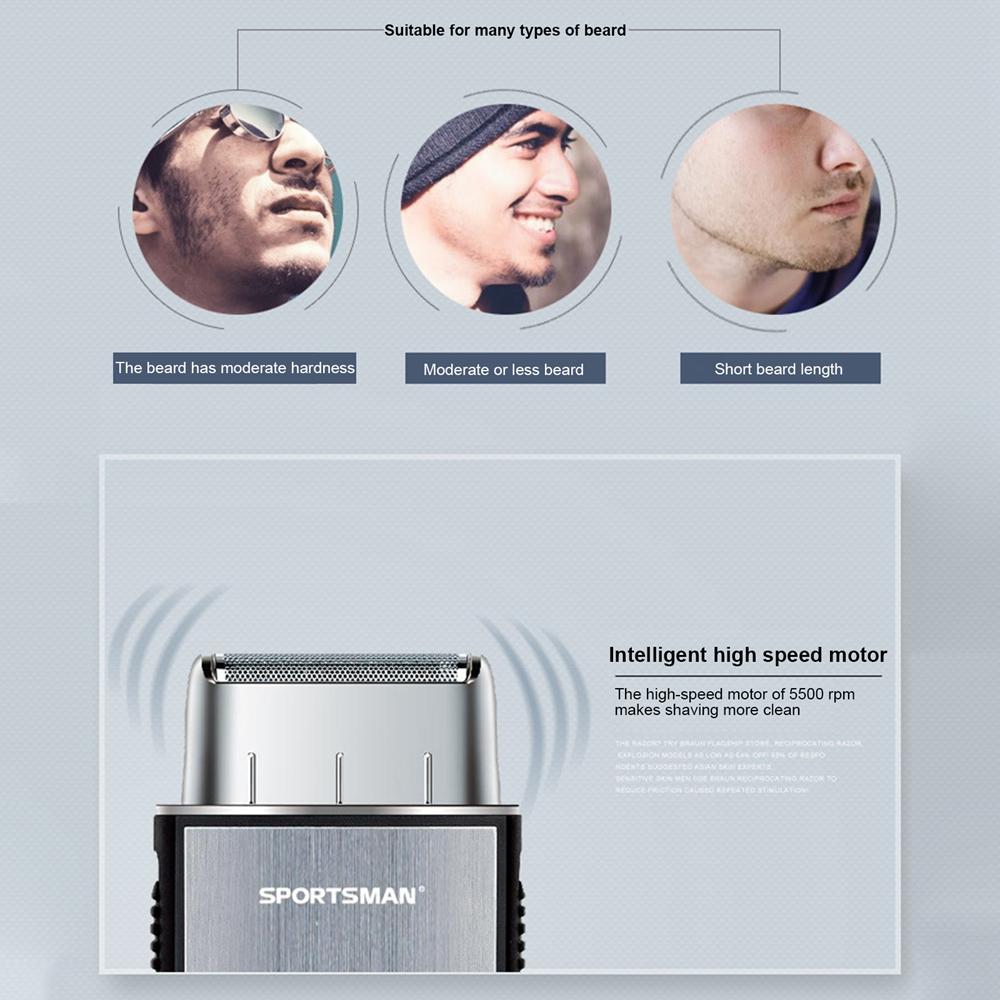 USB перезаряжаемая бритва, электрический триммер для бороды, станок для бритья, мужские аккумуляторные бритвы, мужской уход за лицом