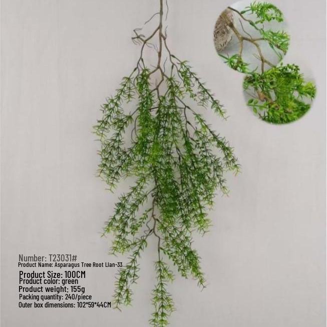 Artificial Green Fern Plant Vines for Indoor/Outdoor Wall Decoration
