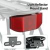 Red Black Bicycle Rear Light Metal Acrylic Luggage Carrier Mount Cycling Stand Bracket  Bicycle