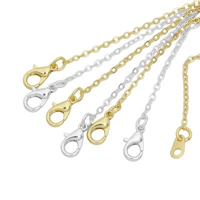 Латунное ожерелье, удлинительная цепочка, объемный браслет, удлиненная цепочка, удлинитель хвоста с застежкой-лобстером для изготовления ювелирных изделий своими руками, фурнитура