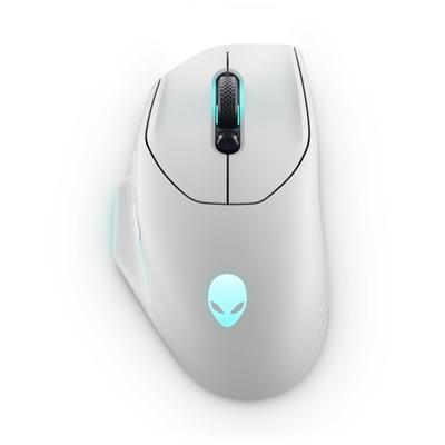 Беспроводная игровая мышь Alienware AW620M Серебристая 7 Оптическая 1KHz Опрос 26000 DPI 650 Легкая Миллион RGB - Белый, Кнопки, Сенсор, Частота, (5 уровней),