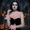 Pleated Ruffles Fake Blood Costume Kit Detachable Blood Colored Chiffon Leader  Cosplay Accessories