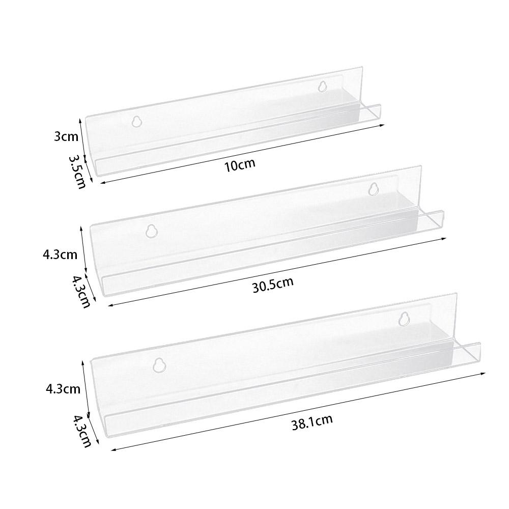 Прозрачный альбом-держатель для записей Дисплей Акриловая полка для журналов Плавающие полки для книг Гостиная