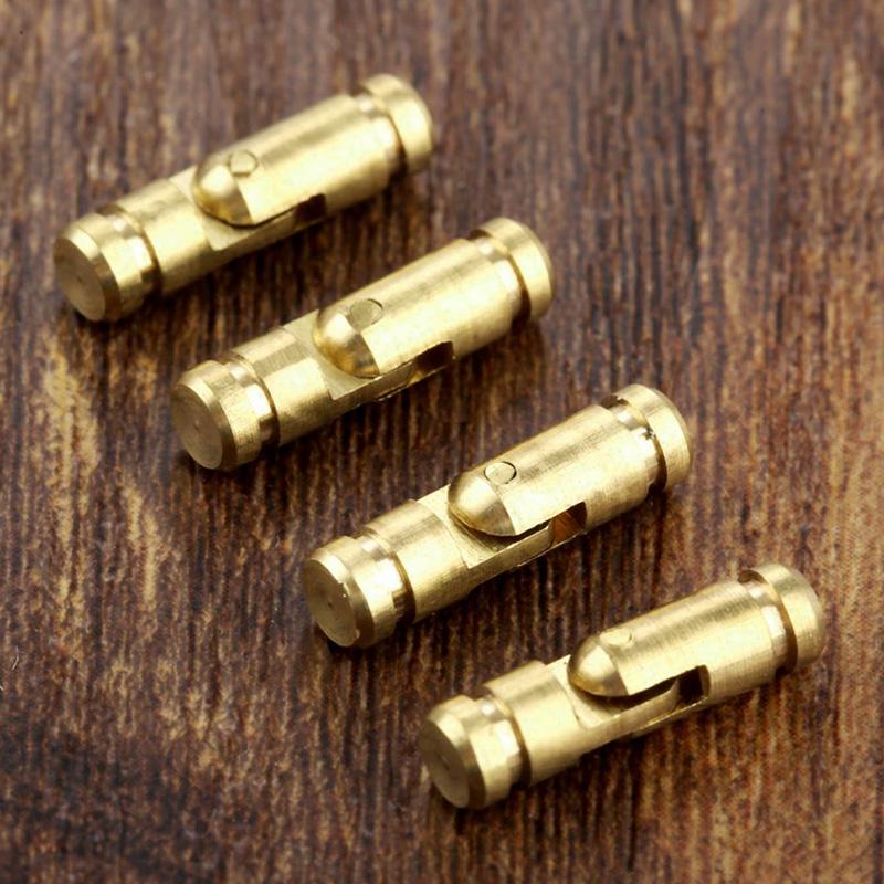 10Pcs 1/2 Inch Hidden Hinges Brass Invisible Wooden Case Hardware Supplies Small Box Barrel Hinge