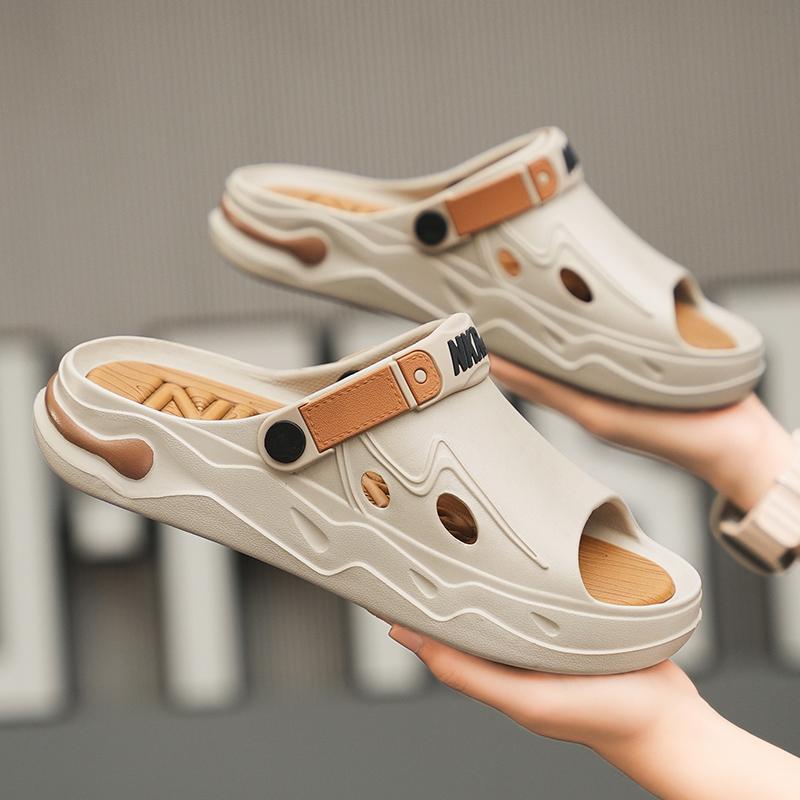 Fashion New Summer Fashion Men's Light Sandals Breathable Wading Thick Sole Leisure Sports Beach Slippers EVA Walking Men's Shoes