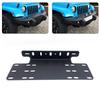 Car Front Bumper License Plate Bracket LED Mounting Driving Plates Aluminum Alloy Car Front Bumper Number License Plate Bracket