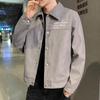 Shirt-style Jacket Men's Spring and Autumn New Trendy Lapel Casual Versatile Jacket Green Work Clothes Tops