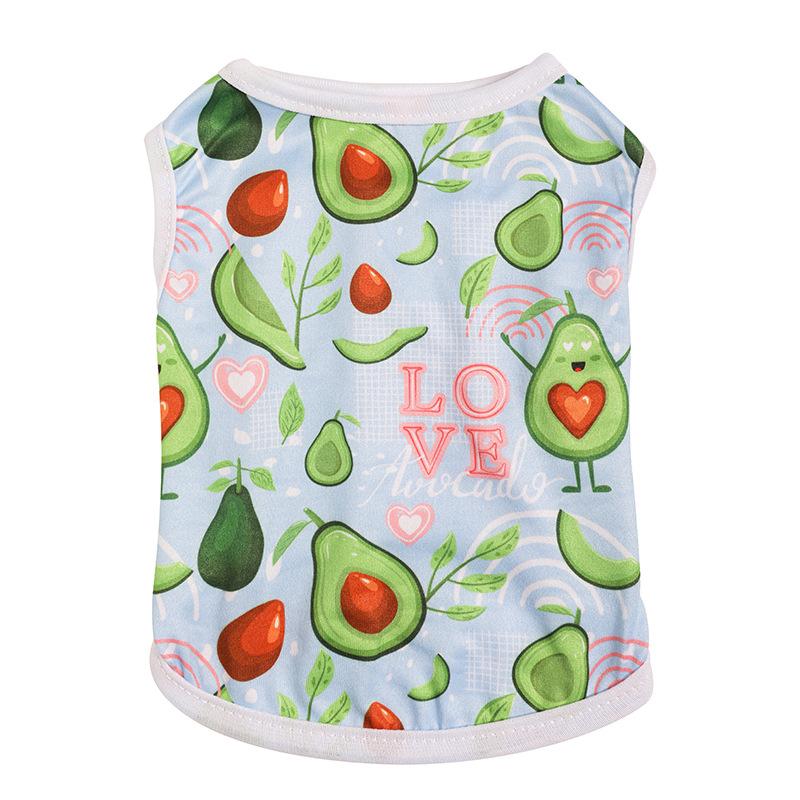 Тонкий жилет для домашней собаки, одежда с принтом щенка и кошки, одежда для тедди-доу