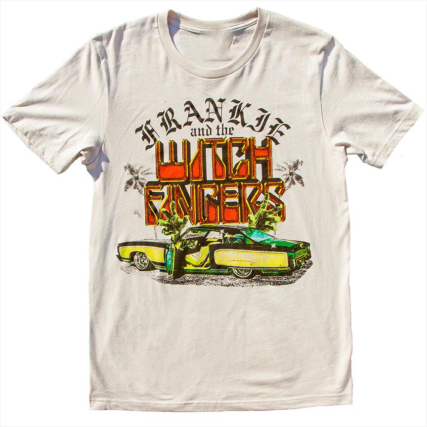 Редкая белая футболка группы Frankie And The Witch Fingers, все размеры, подарок фанату, унисекс