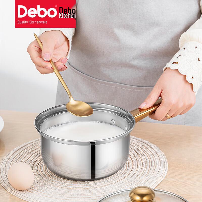 Набор из 2-х кастрюль Debo Velis из нержавеющей стали