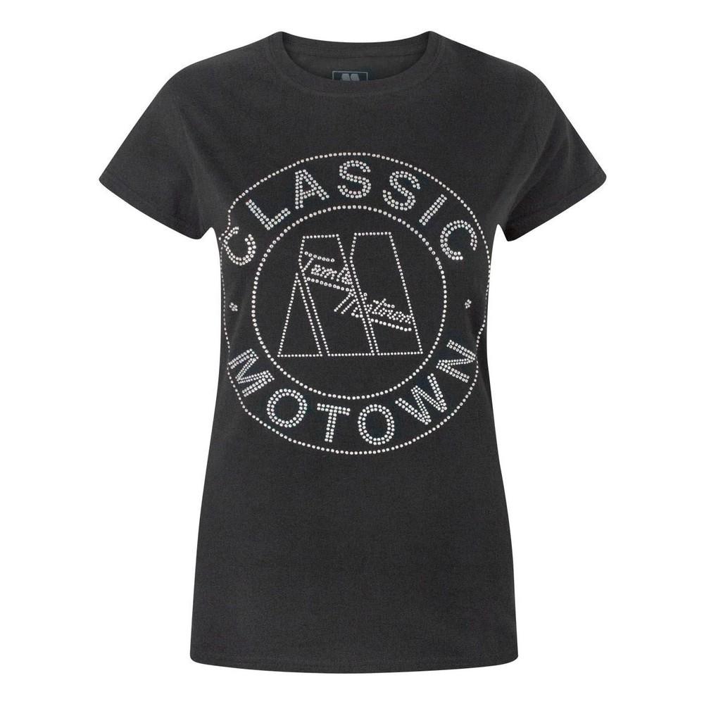 Motown Records Womens/Ladies Classic Embellished T-Shirt