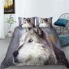 Wolf Series 3D Digital Printed Polyester Bedding Two-Piece Set Of Three Pieces