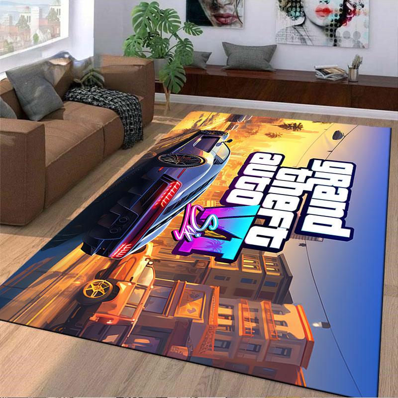 Grand Theft Auto VI Art suitable as a non-slip mat for the living room or bedroom sofa