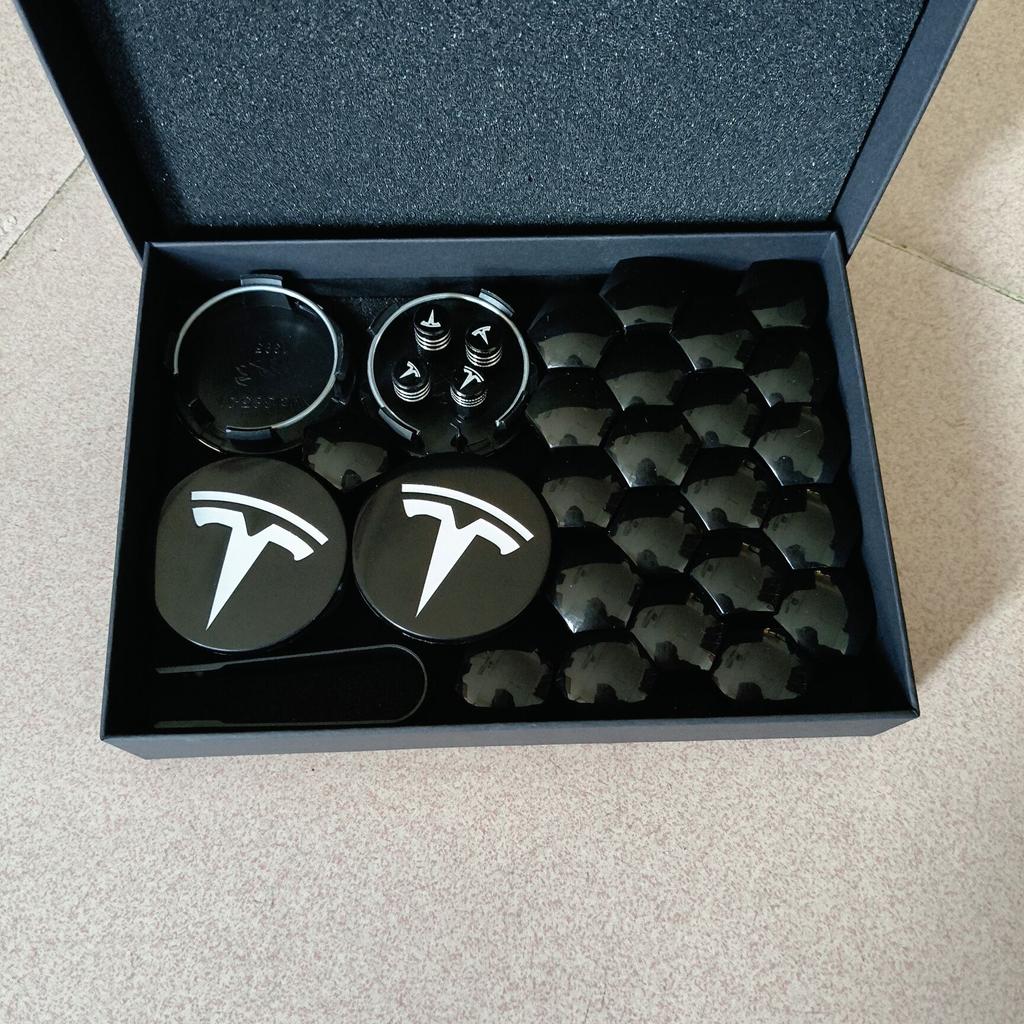 4PCS 25PCS 29PCS 56/57MM For Tesla Model3 /ModelY/2025 Model Y Juniper Sport Emblem Wheel Center Hub Cap Car Rims Cover Hubcaps