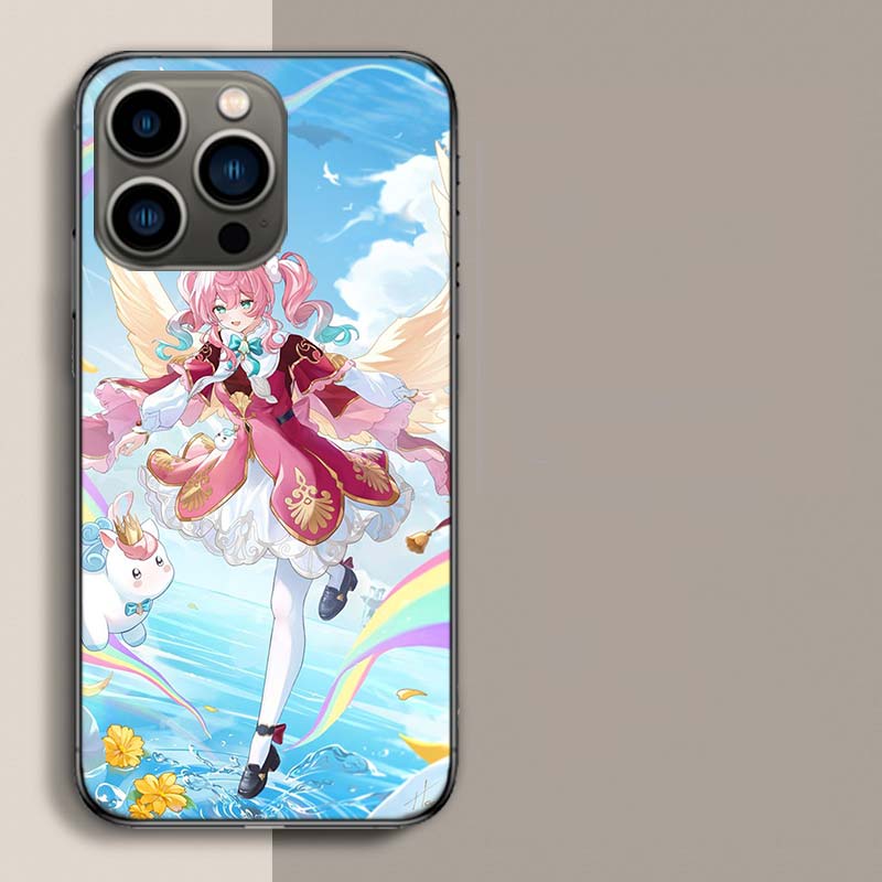 Чехол для телефона Honkai Star Rail Hyacine Для iPhone 17 Air 15 Pro 14 Plus 16 Pro Max 17E 16E 12 13 Mini 11 Чехол Милый Fundas