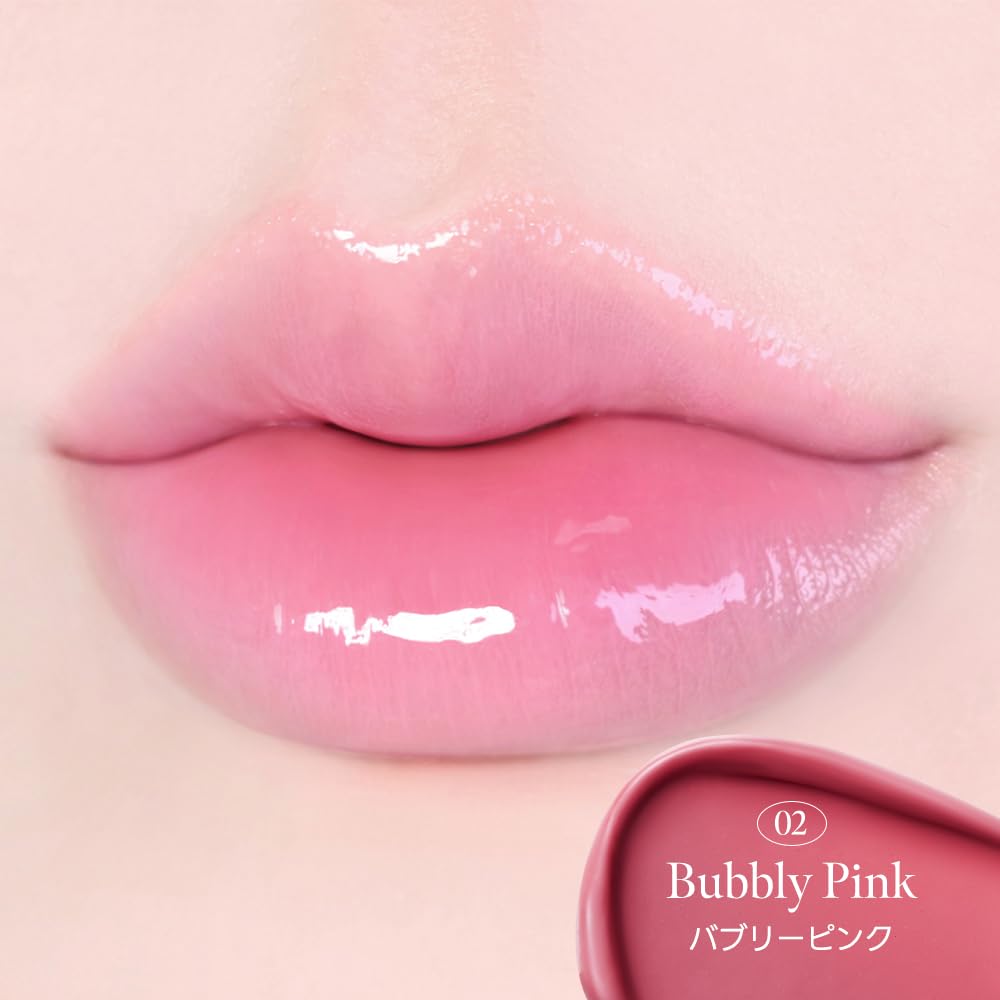 MILK TOUCH Deux Прозрачный блеск для губ 02 Bubbly Pink 1