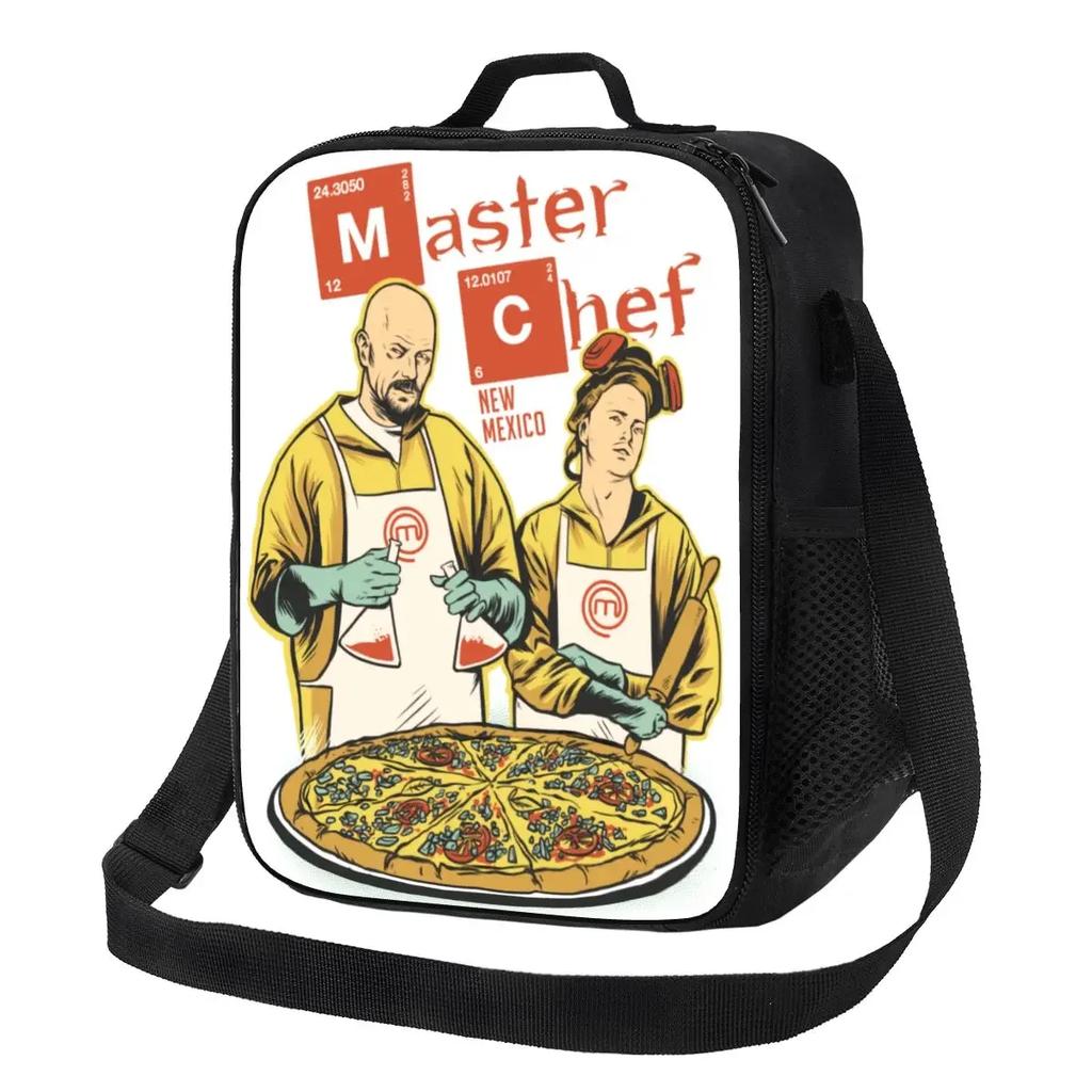 Breaking Bad Thermal Insulated Lunch Bag Women Heisenberg Tv Show Portable Lunch Tote for Outdoor Travel Bento Food Box