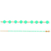 [R5828] - Gold Plated Bracelet 'Mineralia' Turquoise Gold (quartzite) - 3 Mm