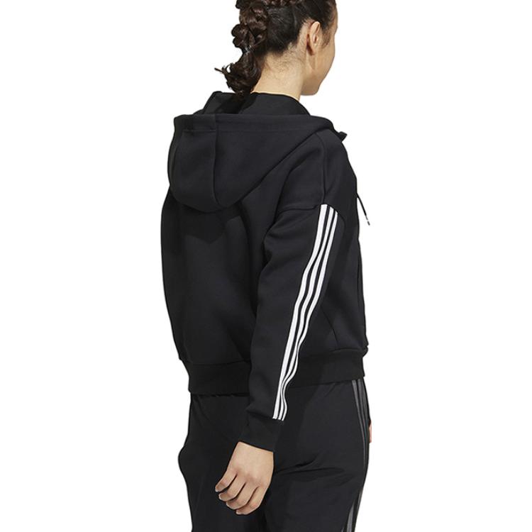 adidas Базовые куртки женские черные с капюшоном умеренные прочие HM7046