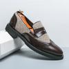 Модная мужская кожаная повседневная обувь в британском стиле, обувь для вечеринок, банкетов, формальных мероприятий, мужская обувь с острым носком для свадьбы, износостойкая