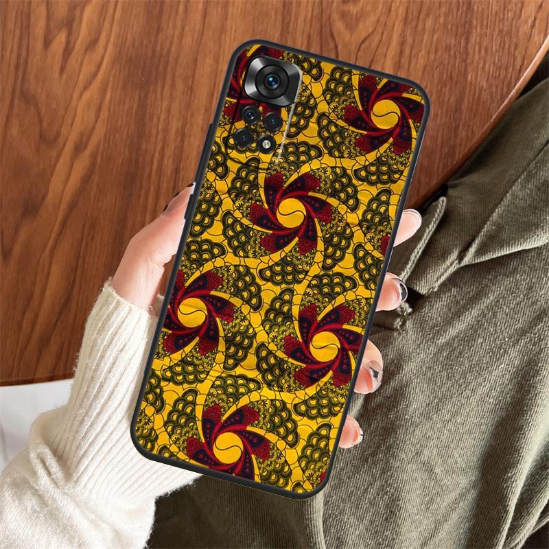 Чехол-принт из ткани в африканском стиле для Xiaomi Redmi Note 14 Pro 13 12 11 10 15 Pro Plus Redmi 13 C 15 10C 12C 14C 15C
