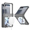 Samsung Zflip7 Mobile Phone Case Transparent Airbag Flip7 Folding Shaft Wireless Charging Full Package Anti Fall