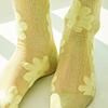 Прозрачные блестящие носки с цветочным узором fashion socks rssw026