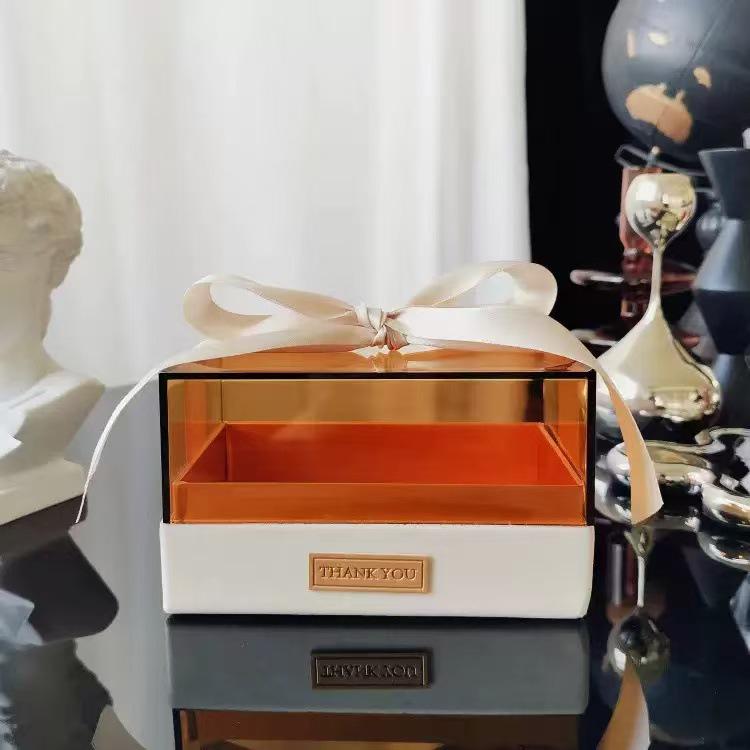 Прозрачная прямоугольная подарочная коробка для свадеб, дней рождений, помады, парфюмерии, конфет и сувениров
