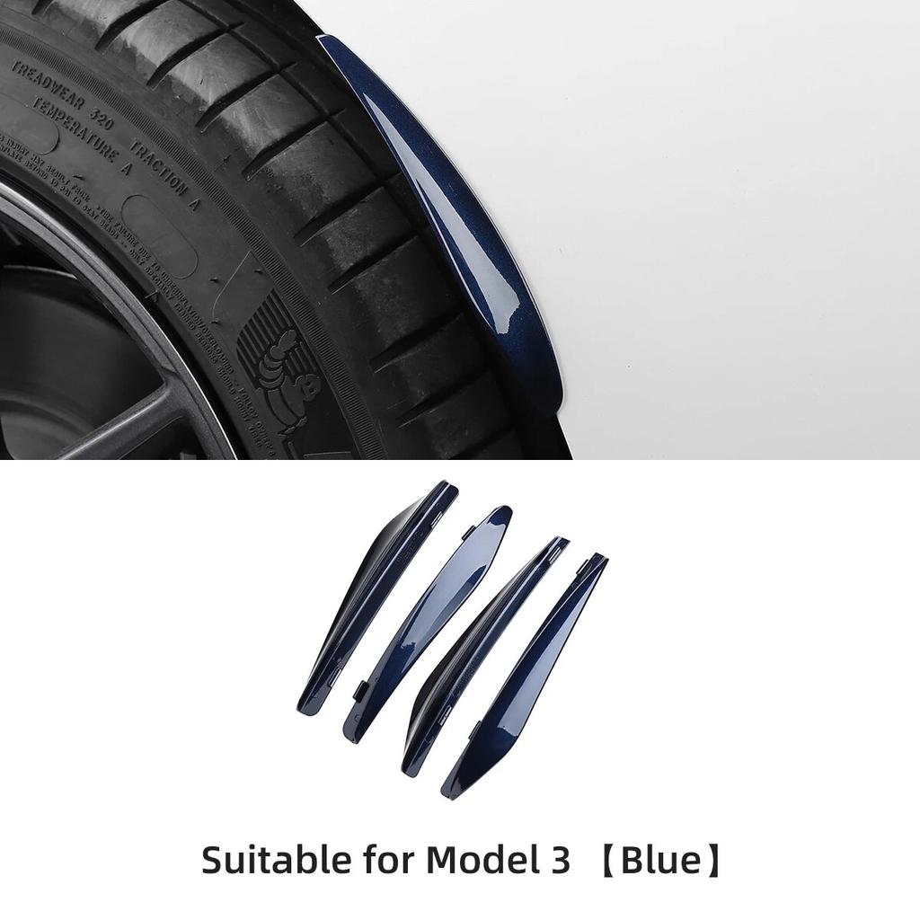 LUCKEASY For Tesla Model 3 -2023 Car Mudflaps Model Y Mud Flaps Car Exterior Accessories Front Rear Fender Protective Fender