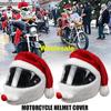 Funny Christmas Hat Motorcycle Helmet Cover Santa Claus Cycling Helmet Hood Merry Christmas Revels Decoration Hat Cartoon Cap