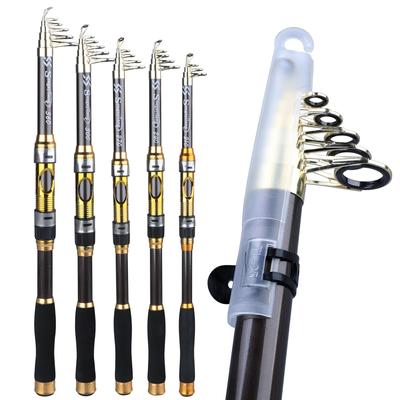 Телескопический спиннинг carbon