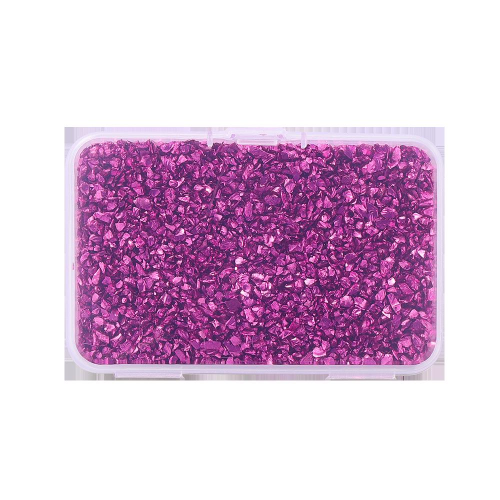 Набор для дизайна ногтей из цветного нерегулярного стеклянного гравия своими руками