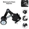 Universal Motorcycle Chain Tensioner Suitable for Dirt Bikes ATVs Beach Buggies Extreme Riding Conditions Aluminum Alloy