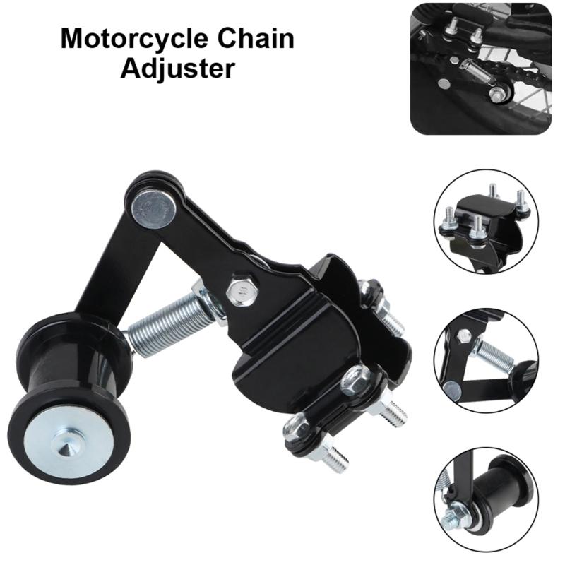 Universal Motorcycle Chain Tensioner Suitable for Dirt Bikes ATVs Beach Buggies Extreme Riding Conditions Aluminum Alloy