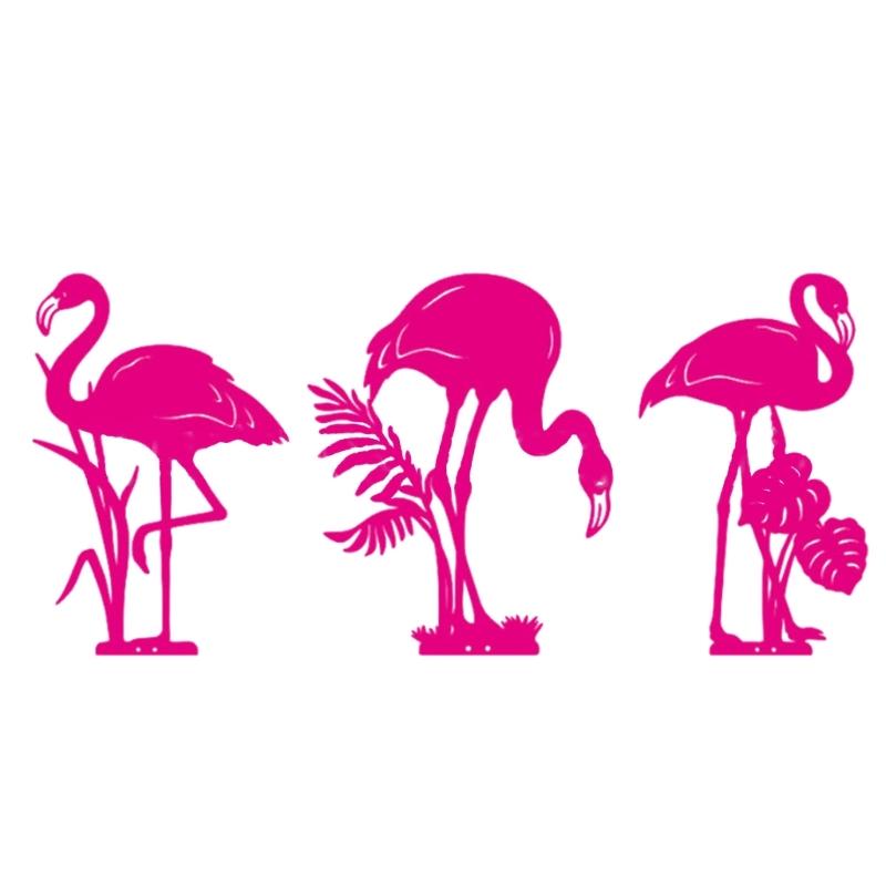 Upgraded Pink Flamingo Yard Ornaments Flamingo Garden Statue Pink Flamingo Garden Yard Decorations 40cm/16-inch Durable